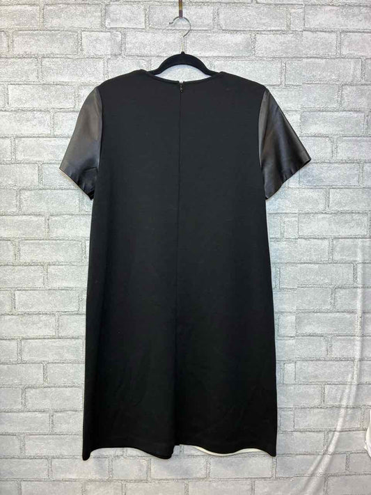 St John Black Label Color Block Dress Black and White Size 14
