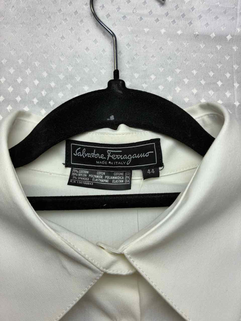 Ferragamo White Blouse size 44