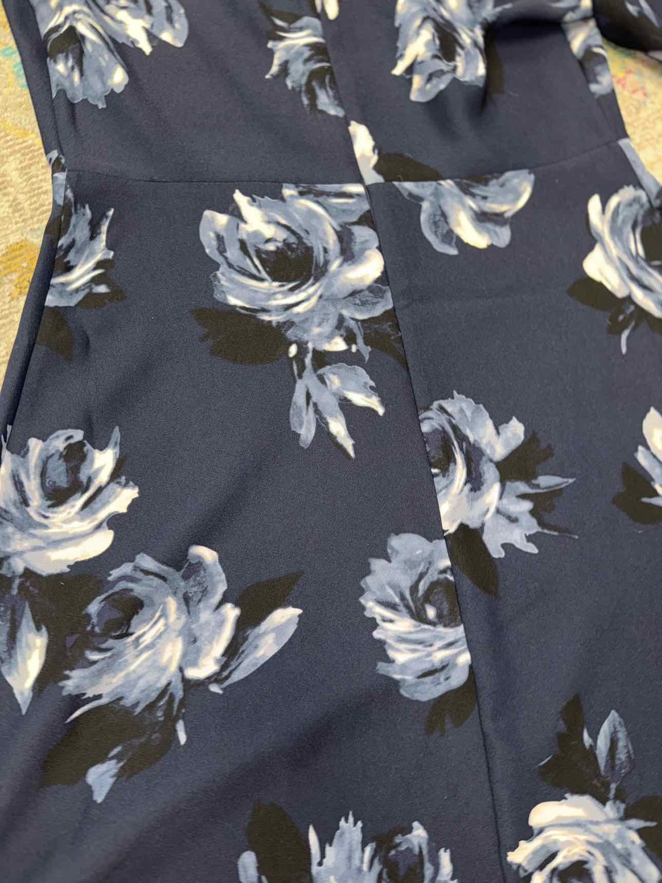 Kate Spade Navy Dress with Flower Pattern 8