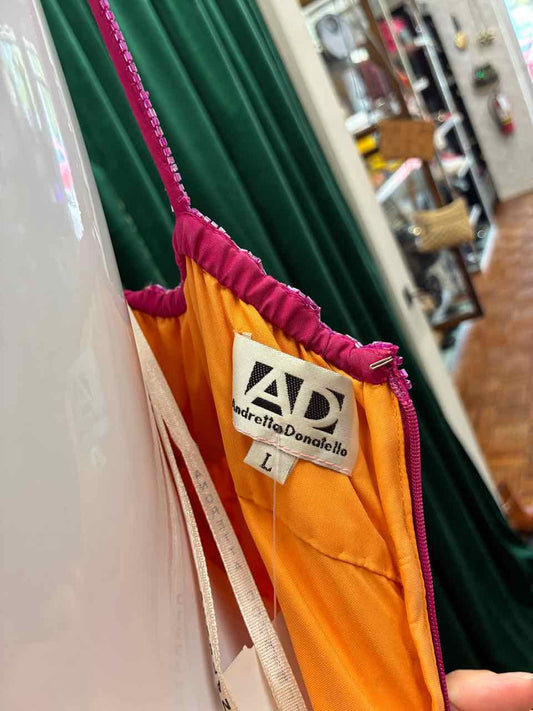Size L Andretta Donatello Fuschia Dress