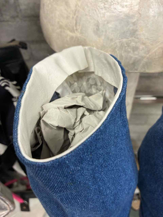 Vintage ELiot Denim with White Lace Boots Size 8