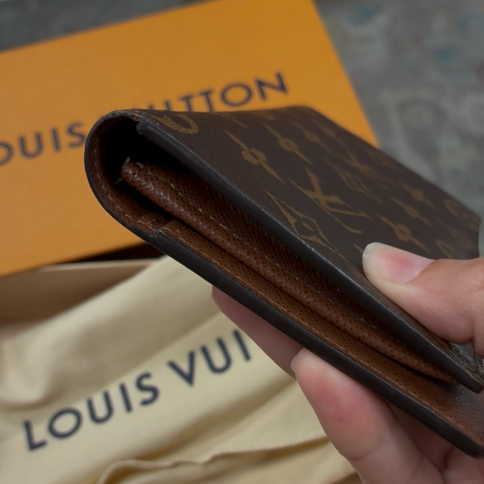 Louis Vuitton Brown Monogram Brazza Wallet