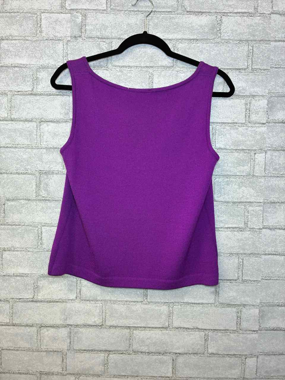 St John Knit Purple Tank Size Small