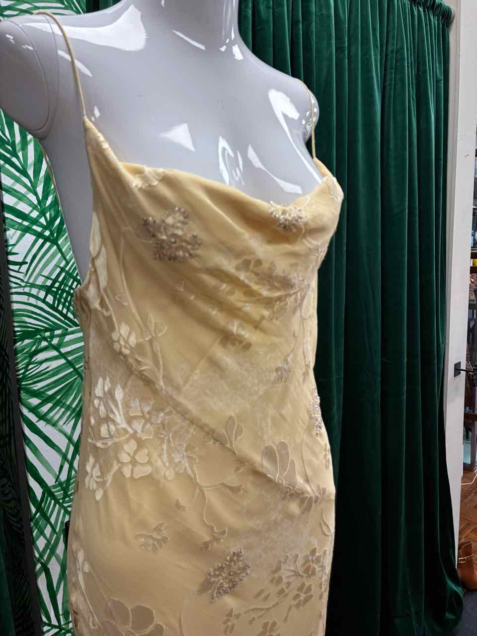 Size 6 White House Black Market Cream Dress
