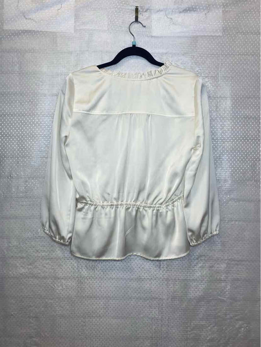 J Crew Front button ivory cream Blouse S