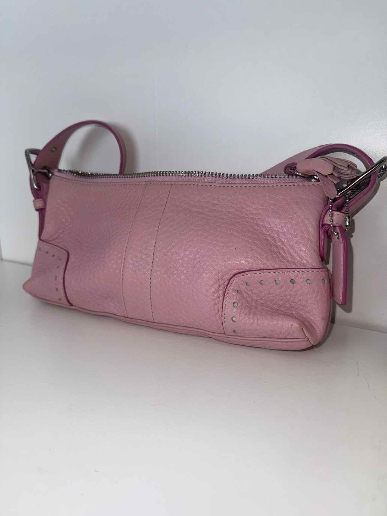Coach Pink Vintage Leather Shoulder Bag