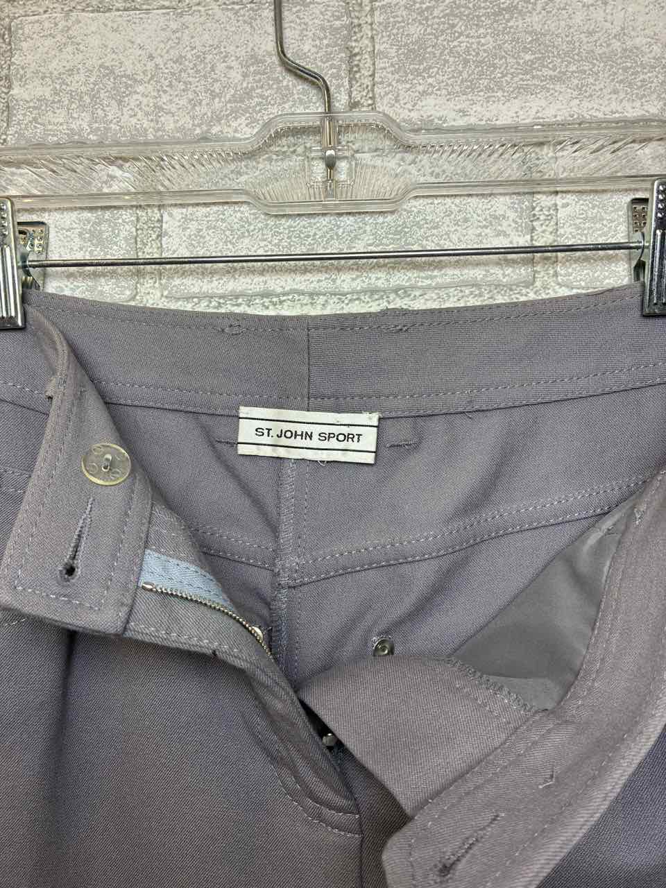 St John Knit Grey Pants Size Small