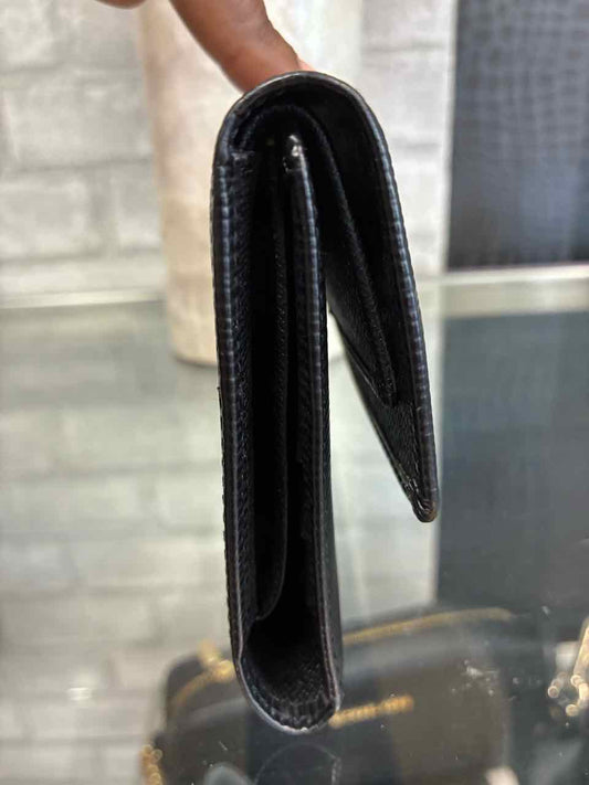 Louis Vuitton Black Epi Porte Tresor International Leather Wallet