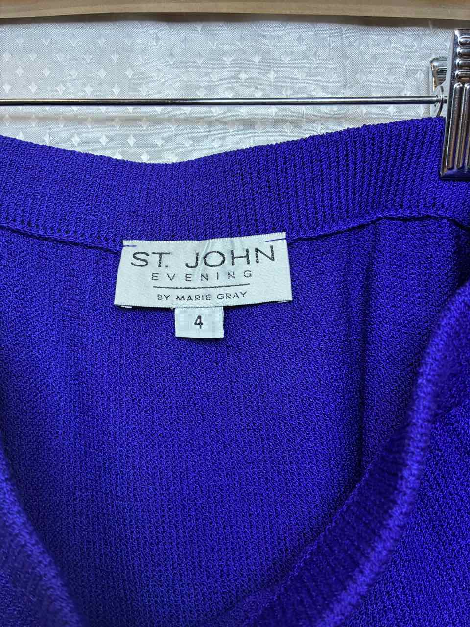 St John Knit Purple Skirt Size 4