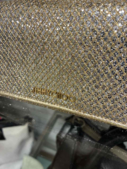 Jimmy Choo Gold/Silver Glitter Wallet/Clutch/Bag
