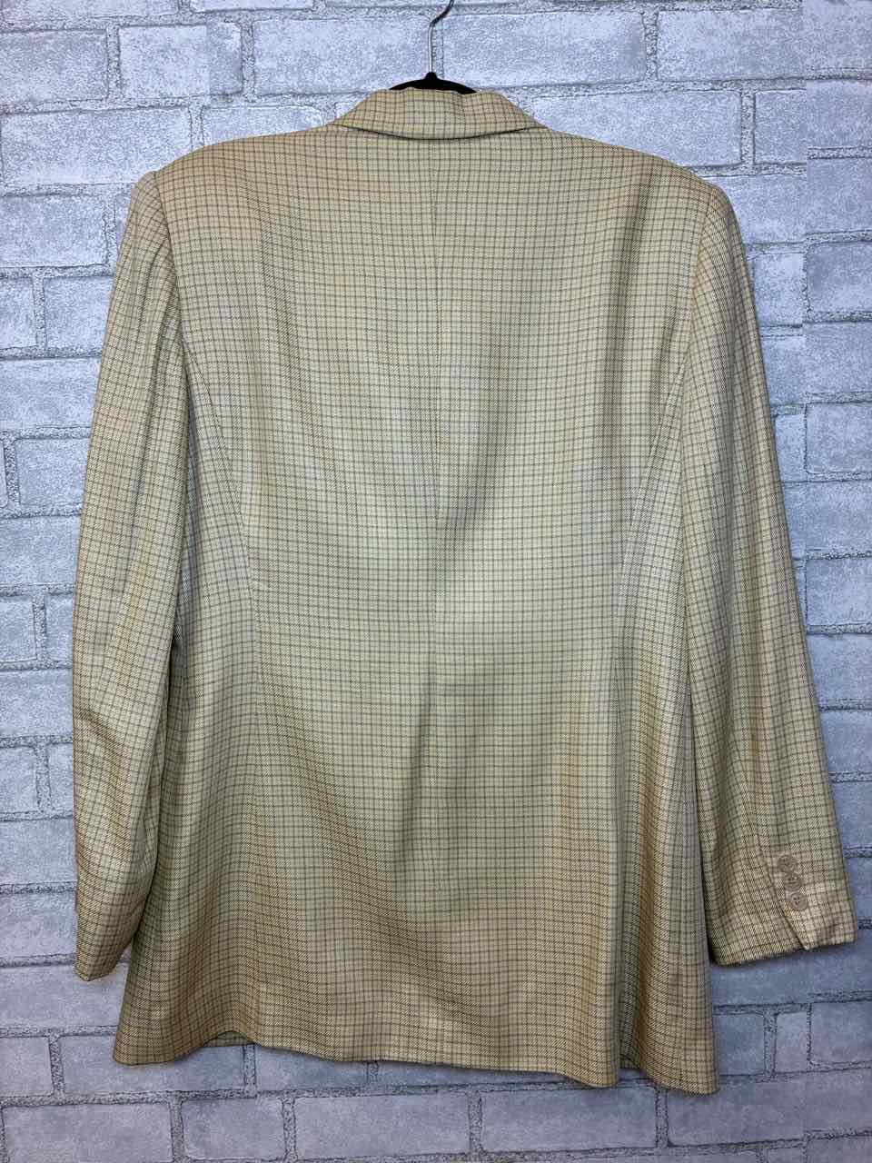 Size L Burberry Tan/Yellow Blazer
