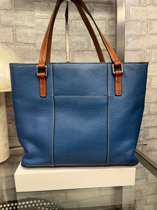 Dooney and Bourke Azure Blue Vintage Lexington Pebbled Leather Tote