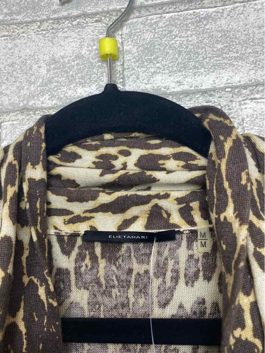 Elle Tahari Medium Leopard Cardigan
