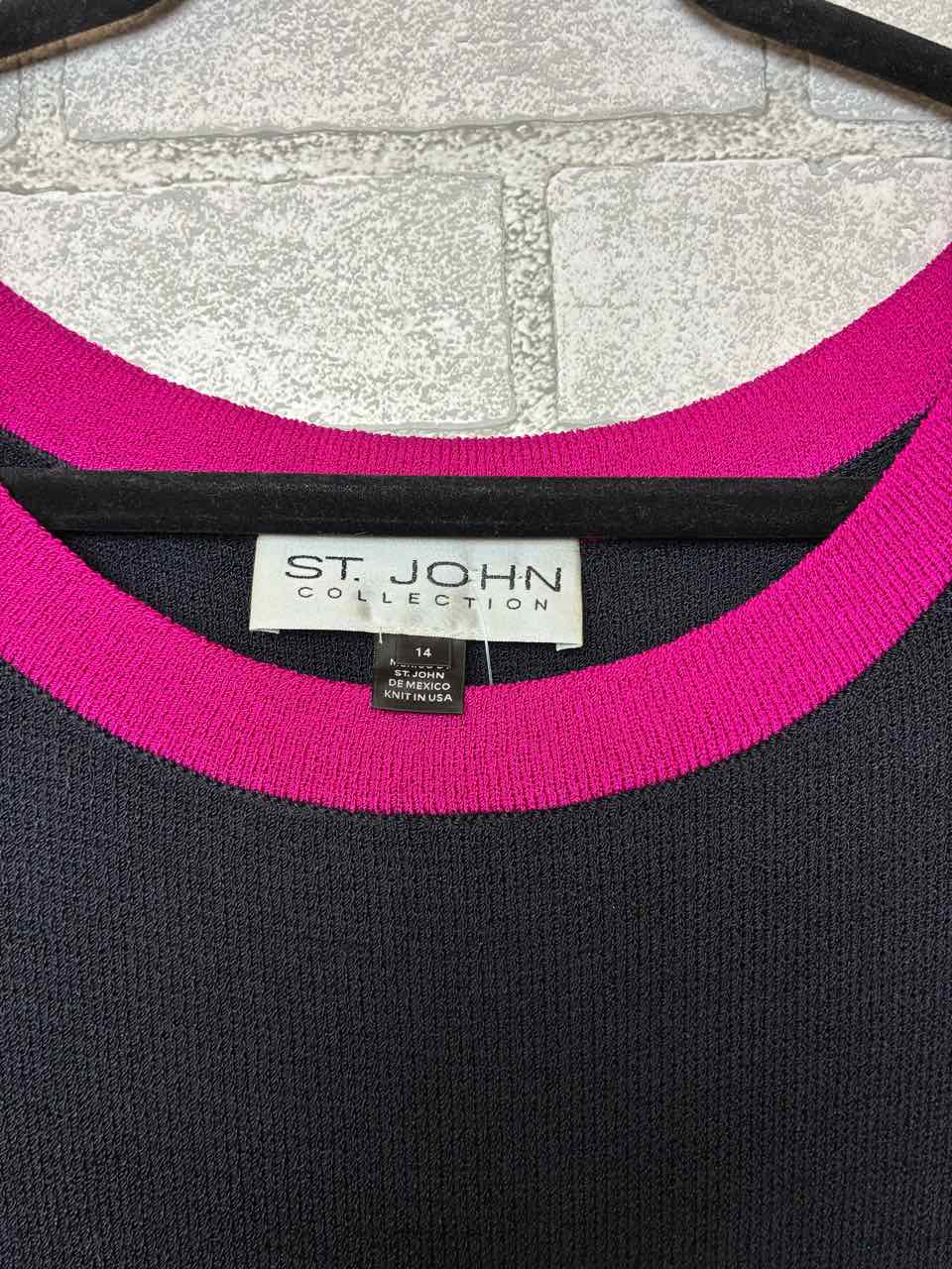 St John Knit Navy Dress size 14