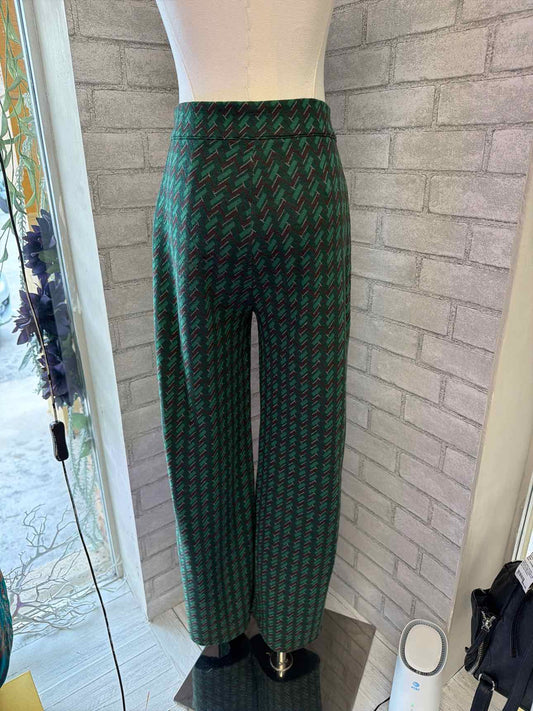 Zara green and brown plaid pants