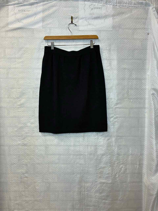 St John Knit Navy Skirt Size 8