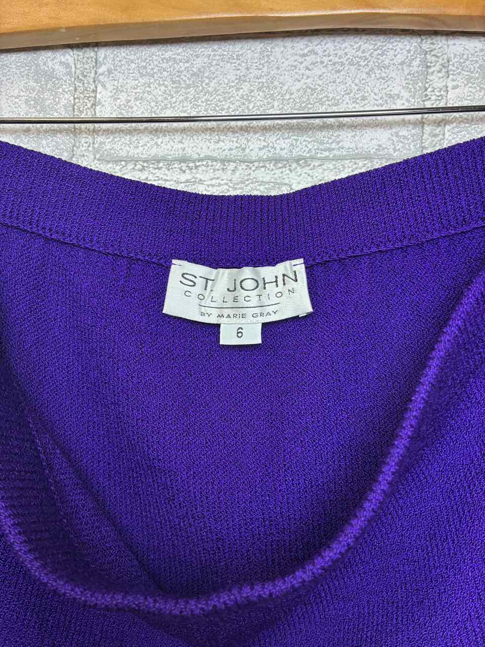 St John Two Pc Purple Suit size 6