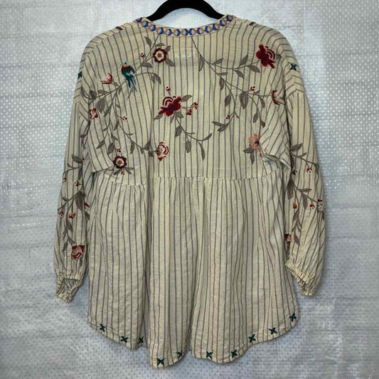 Johnny Was Cream Blouse size Small
