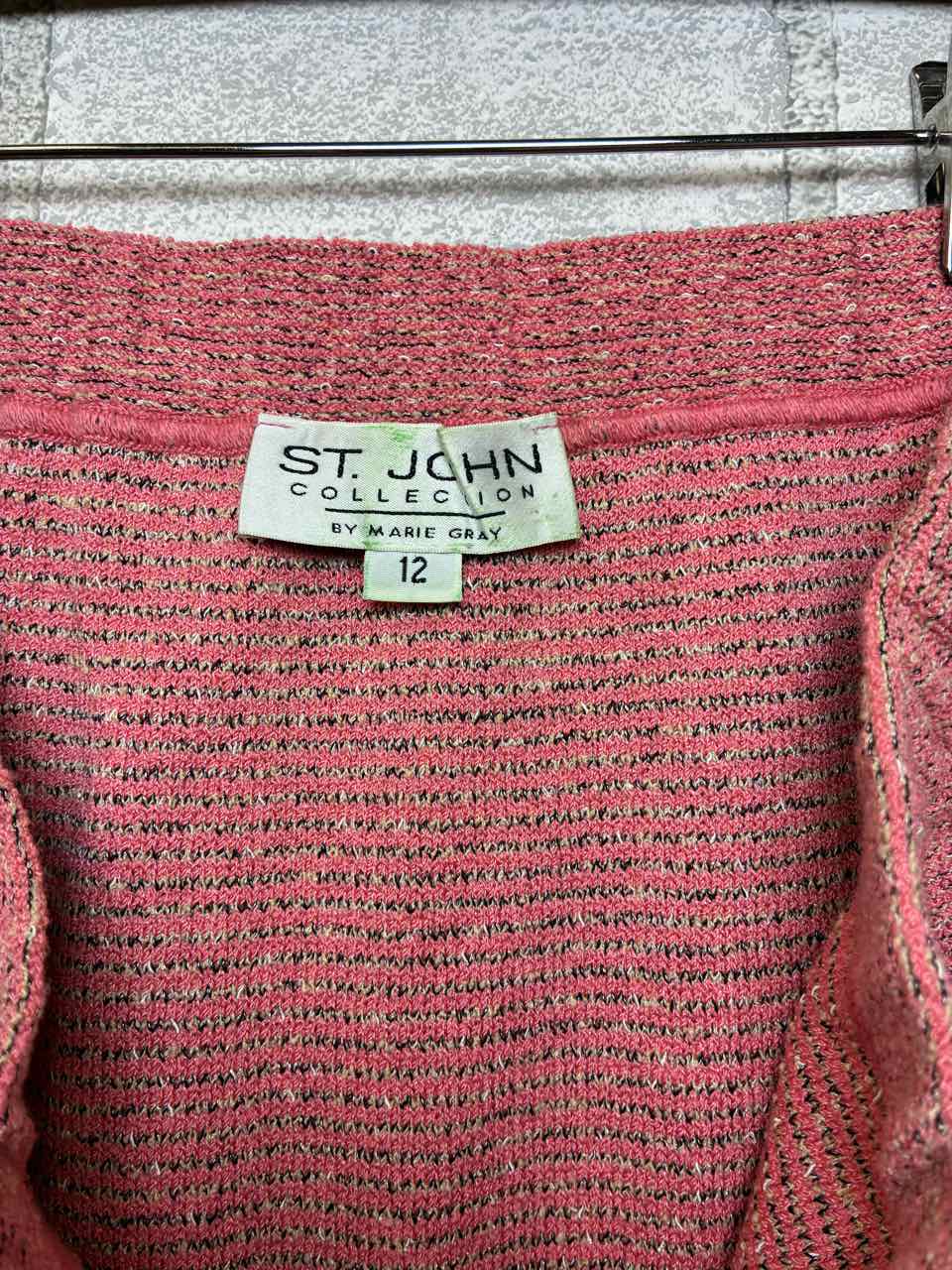 Vintage St John skirt/vest pink 12/L