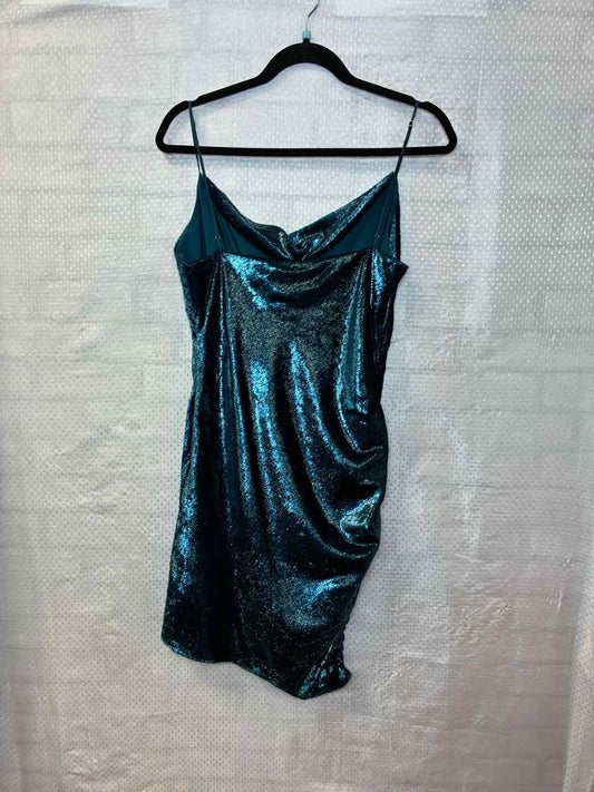 Cinq a Sept Turquoise Mini Dress Size 8