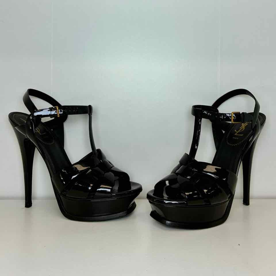 YSL Black Patent High Heel Size 38