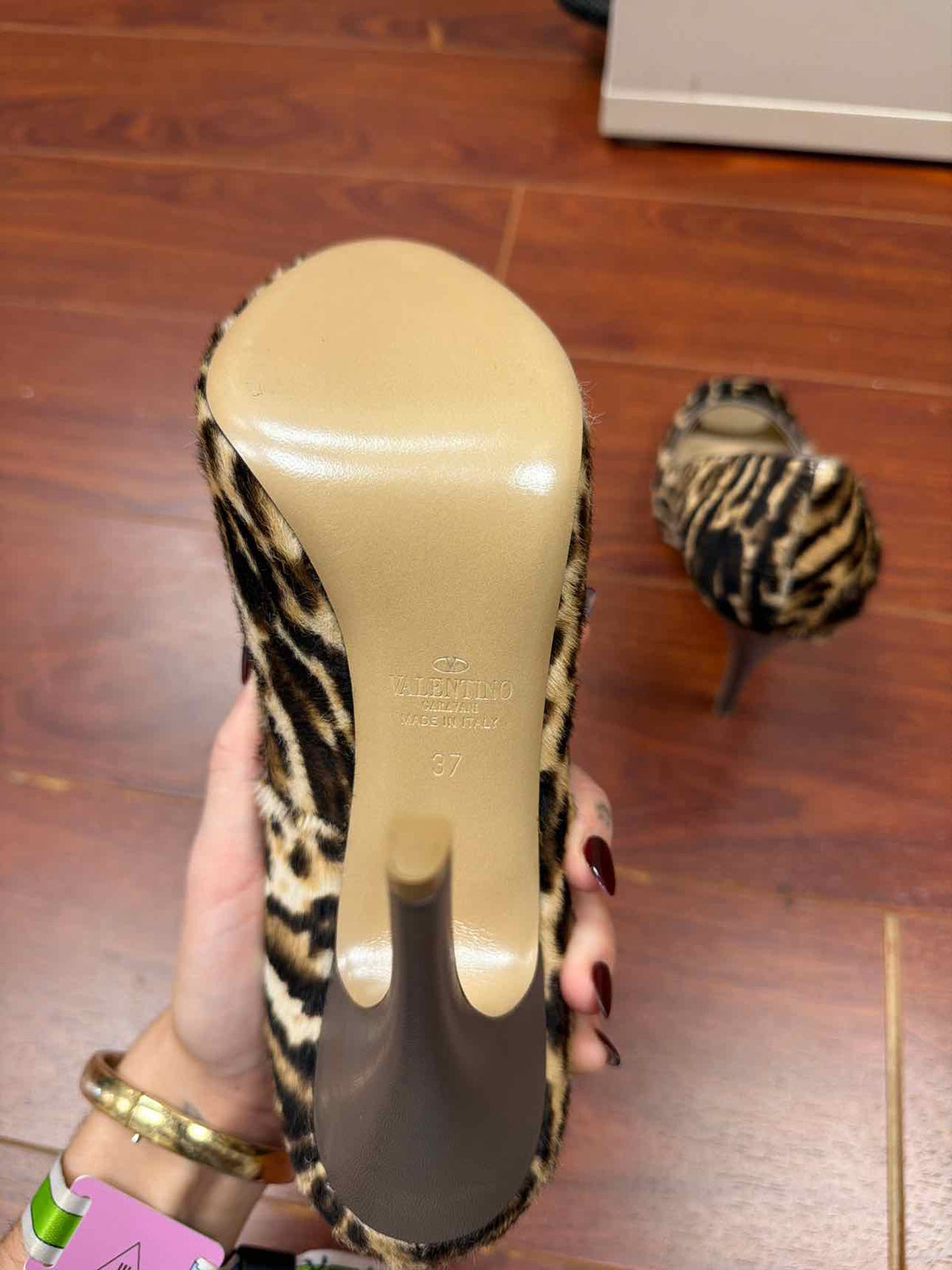 Valentino cheetah heel