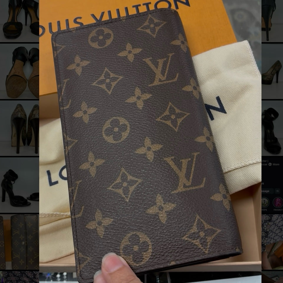 Louis Vuitton Brown Monogram Brazza Wallet