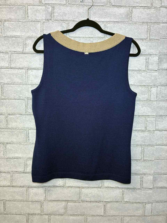St John Navy Knit Tank Size Med
