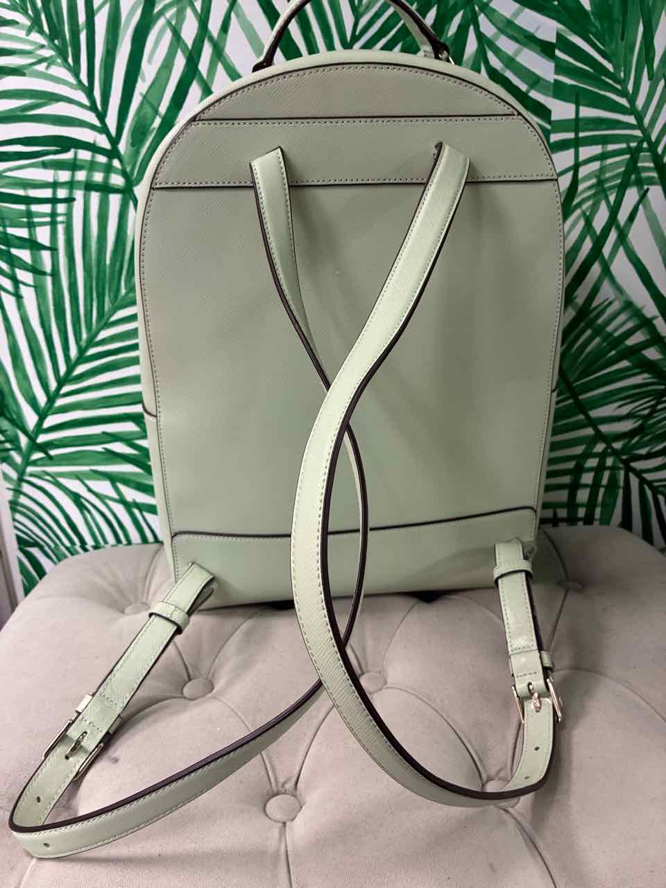 Kate Spade Light Olive Leather Large Backpack