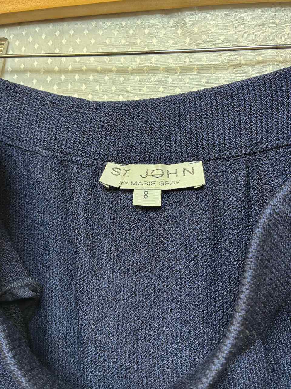 St John Knit Navy Skirt Size 8