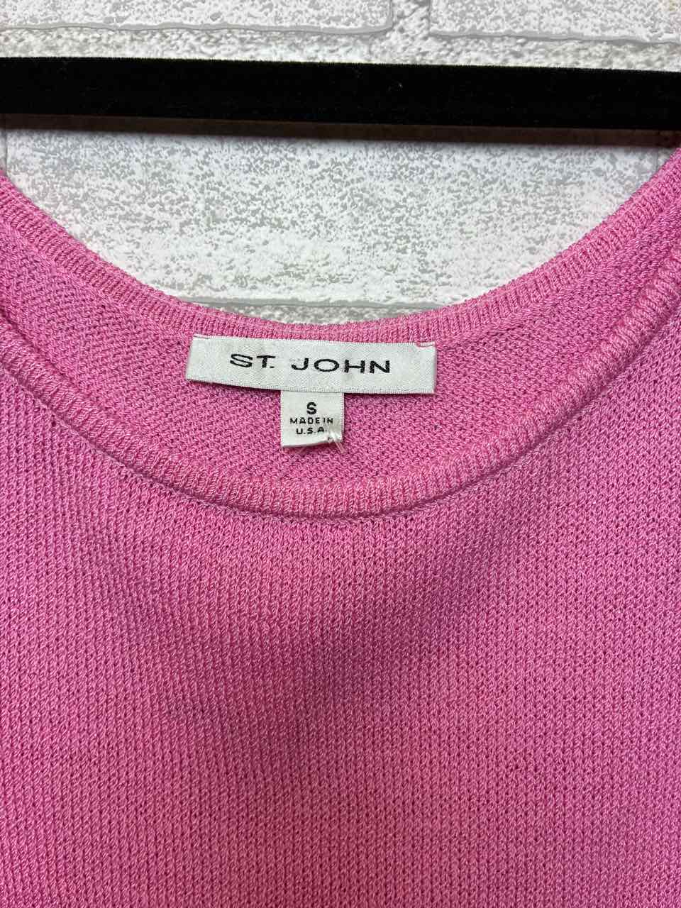 St John Kit Pink Tank Blouse Size Small
