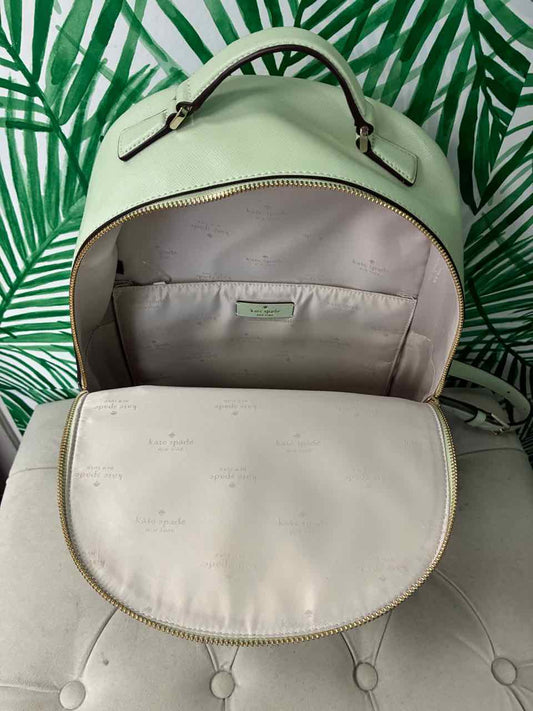 Kate Spade Light Olive Leather Large Backpack