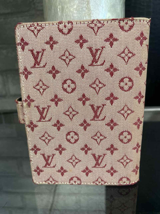 Louis Vuitton Mini Lin PM Red Agenda / Passport Holder