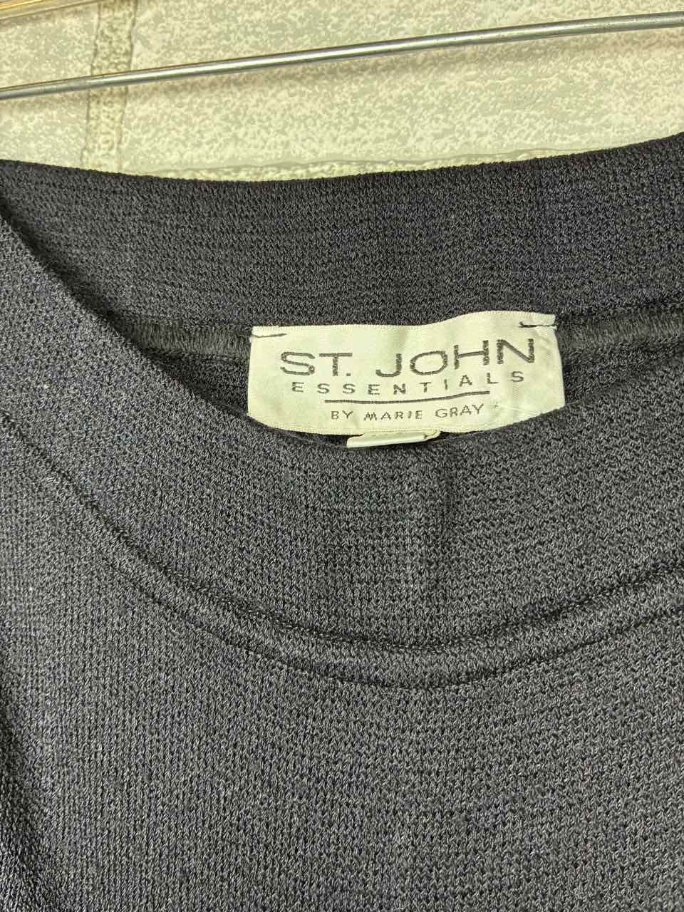 St.John Black Knit Skirt with Pleats Size 8