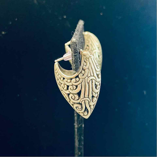 John Hardy Earrings Vintage Scroll V Design