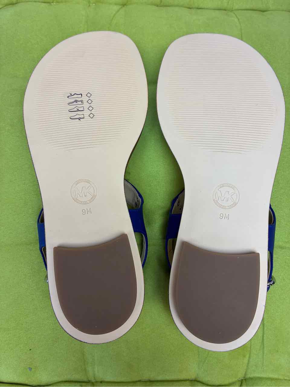 Michael Kors Blue Size 9 Cobalt MK Plate Thong