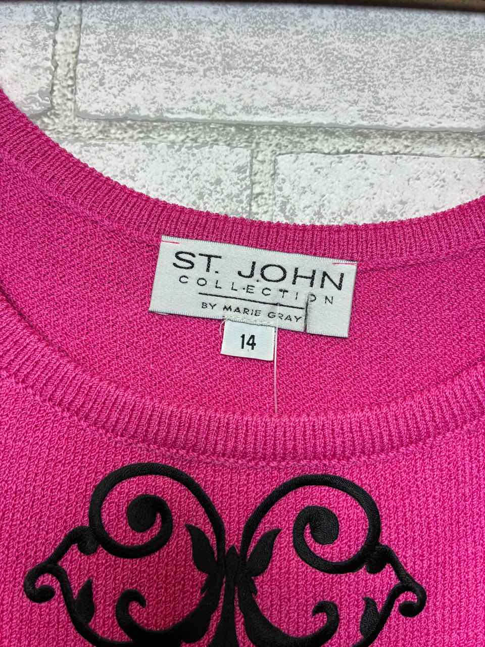 St John Knit Pink Tank Size 14