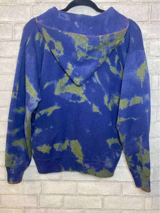 The Great China Wall Vintage blue and green tie dye hoodie L