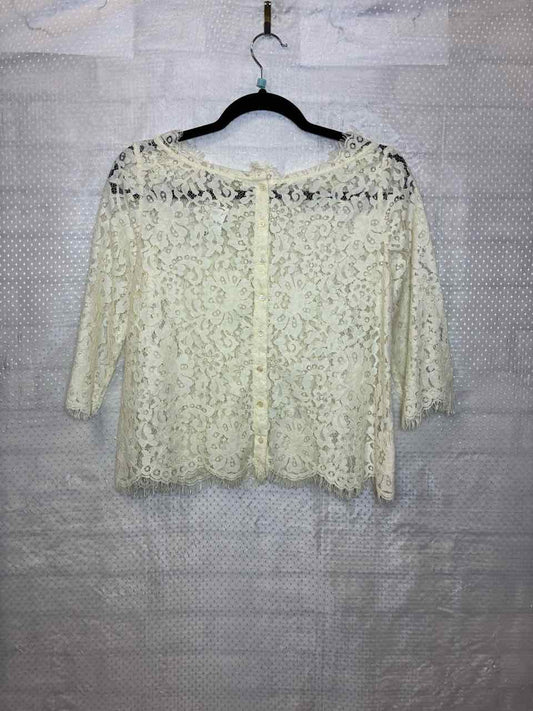 Joie White Lace Shirt Size XS