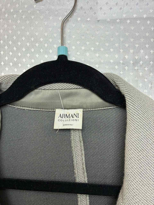 armani collezioni grey wool blazer size small