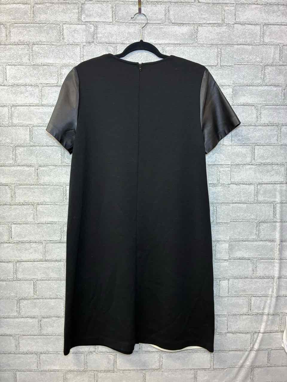 St John Black Label Color Block Dress Black and White Size 14