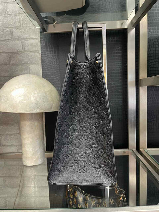 Louis Vuitton OnTheGo Monogram Empreinte Dark Black Leather