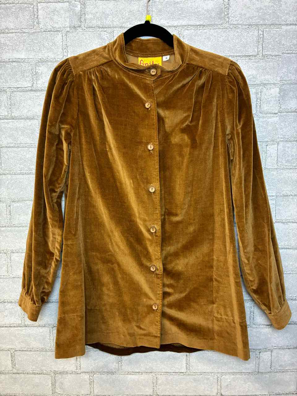 Finity Size 8 Brown Velvet Set Jacket and Pants