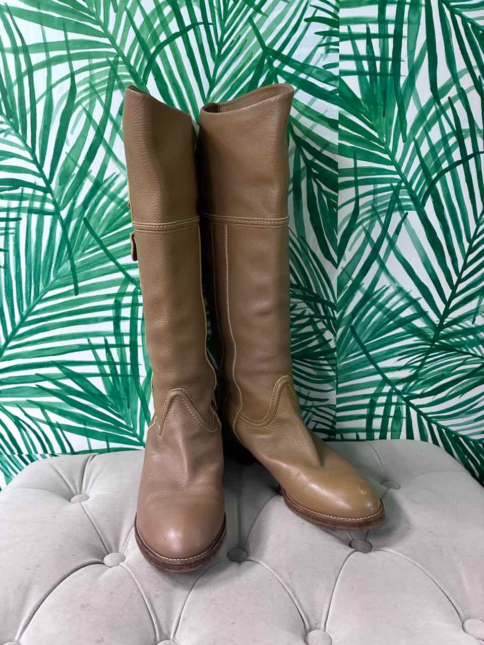 Chloe Size 39 Beige Riding Boots