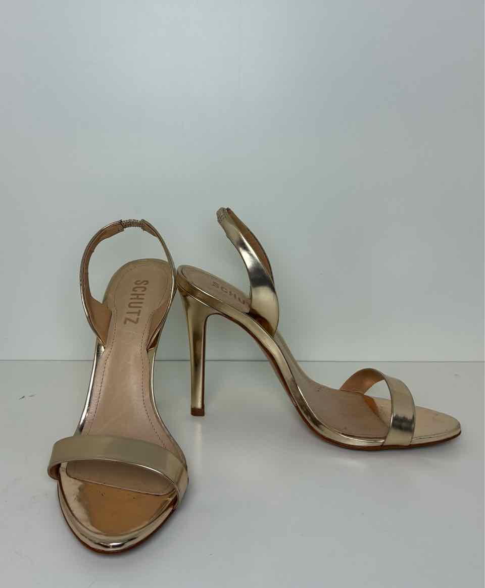 Shultz Size 8 Rose Gold Heels