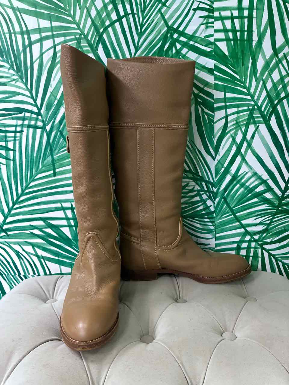 Chloe Size 39 Beige Riding Boots