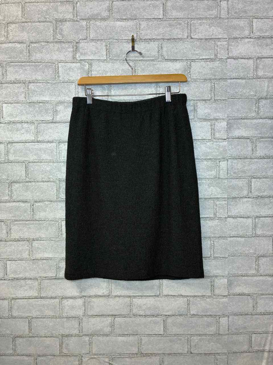 St John Knit Grey Skirt Size 8