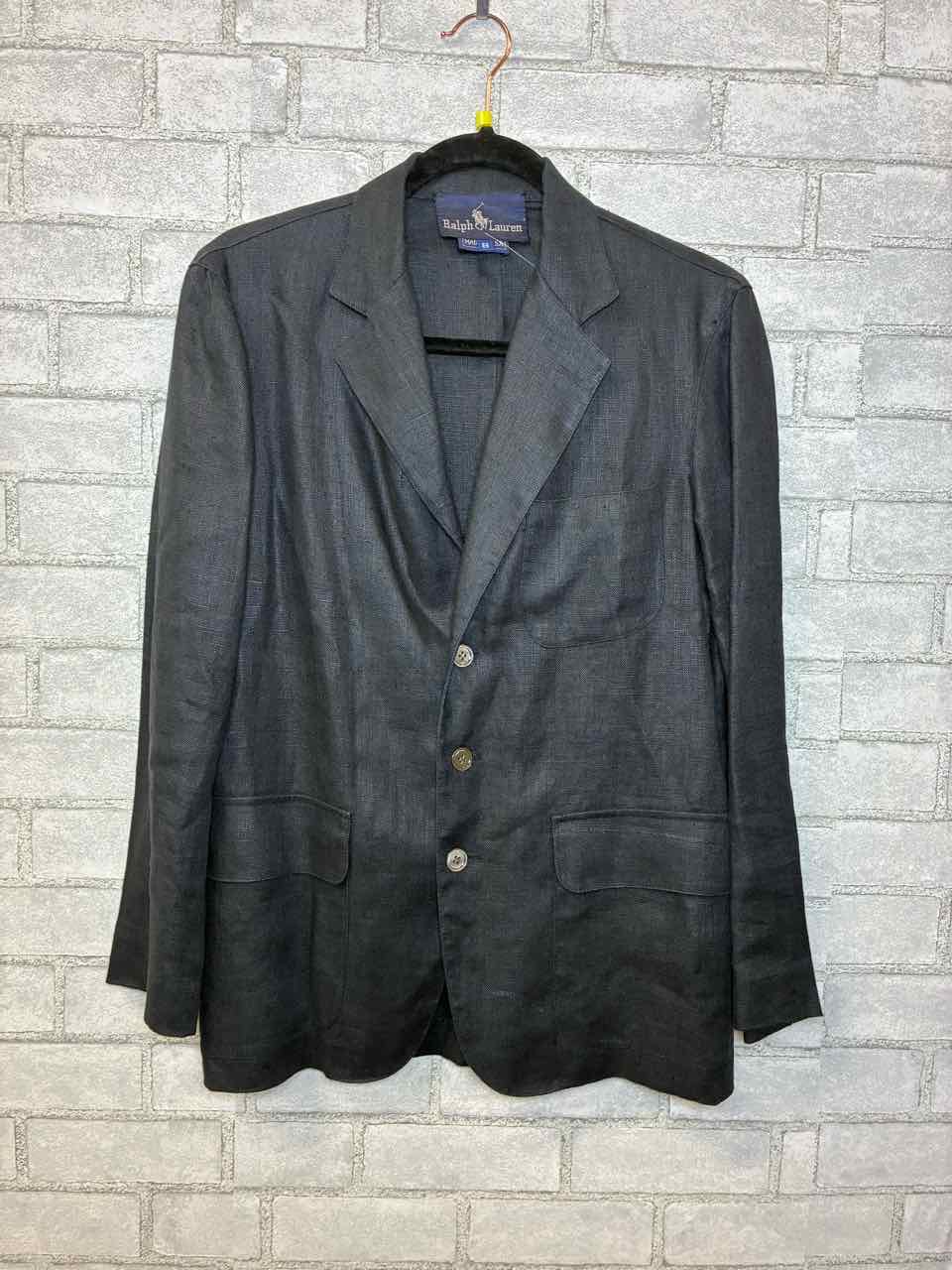Ralph Lauren Size 8 Charcoal Set Linen Blazer and Pants