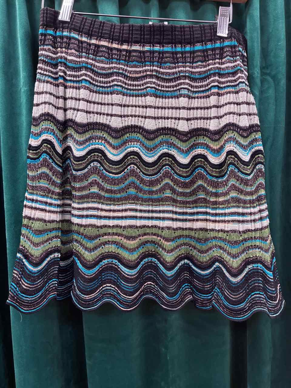 Size S Missoni Brown Print Knit Skirt
