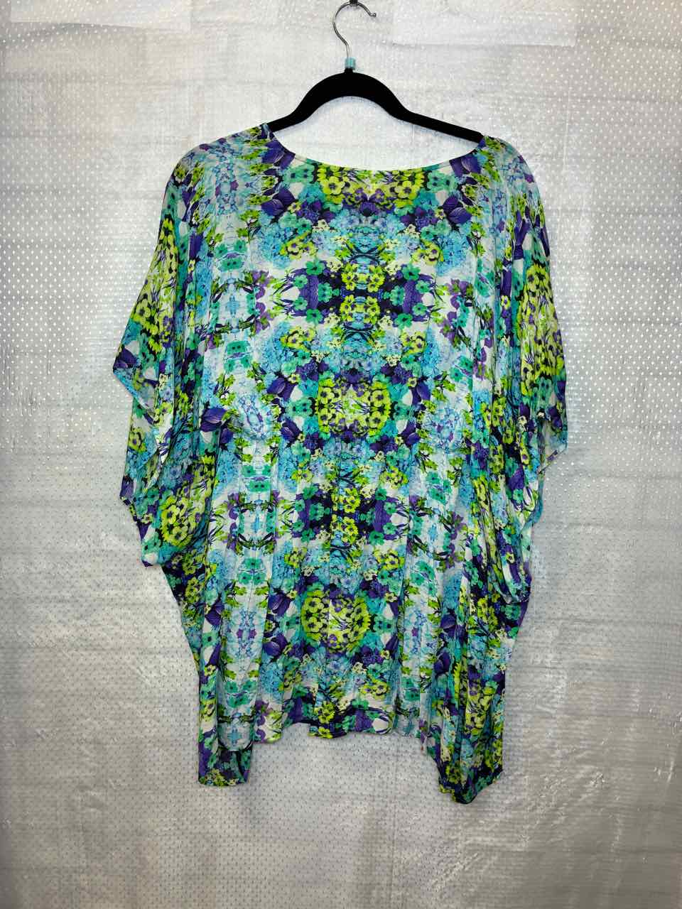 Nanette Lepore purple/green floral Swimsuit Cover Up S